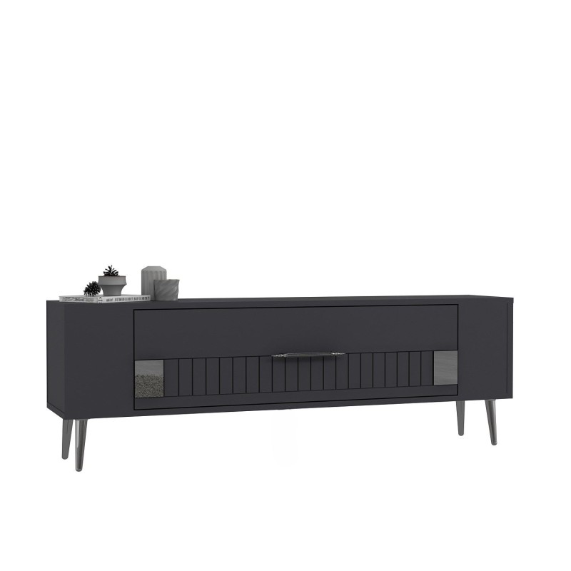 TV Stand Retrolp4 - Anthracite, Silver Anthracite
Silver