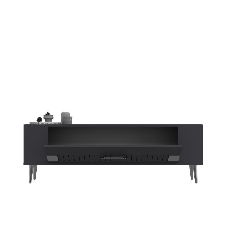TV Stand Retrolp4 - Anthracite, Silver Anthracite
Silver