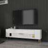TV Stand Retrolp4 - White, Gold White
Gold