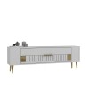 TV Stand Retrolp4 - White, Gold White
Gold