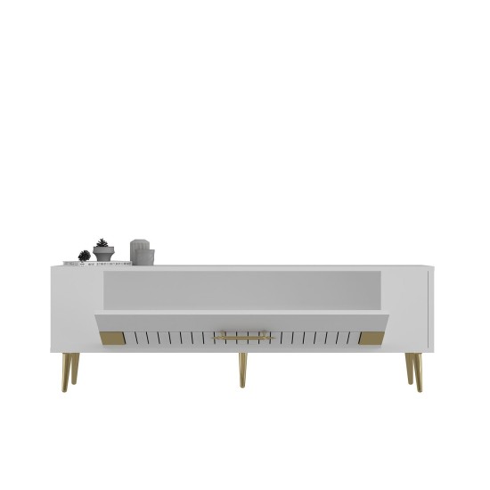 TV Stand Retrolp4 - White, Gold White
Gold TV Stand Retrolp4 - White, Gold White
Gold