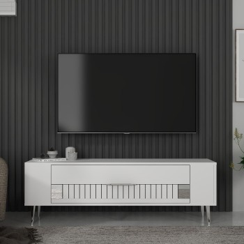 TV Stand Retrolp4 - White, Silver White
Silver