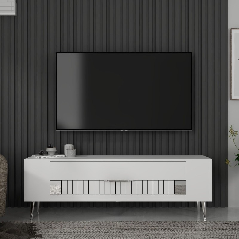TV Stand Retrolp4 - White, Silver White
Silver