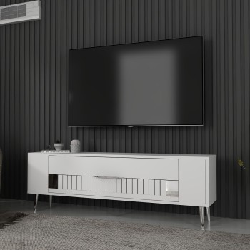 TV Stand Retrolp4 - White, Silver White
Silver