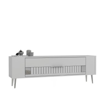 TV Stand Retrolp4 - White, Silver White
Silver