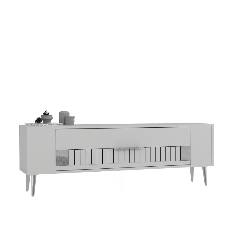 TV Stand Retrolp4 - White, Silver White
Silver