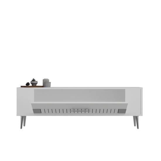 TV Stand Retrolp4 - White, Silver White
Silver TV Stand Retrolp4 - White, Silver White
Silver