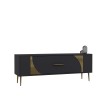 TV Stand Retrop2 - Anthracite, Gold Anthracite
Gold
