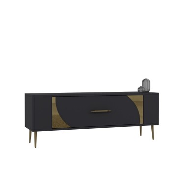 TV Stand Retrop2 - Anthracite, Gold Anthracite
Gold