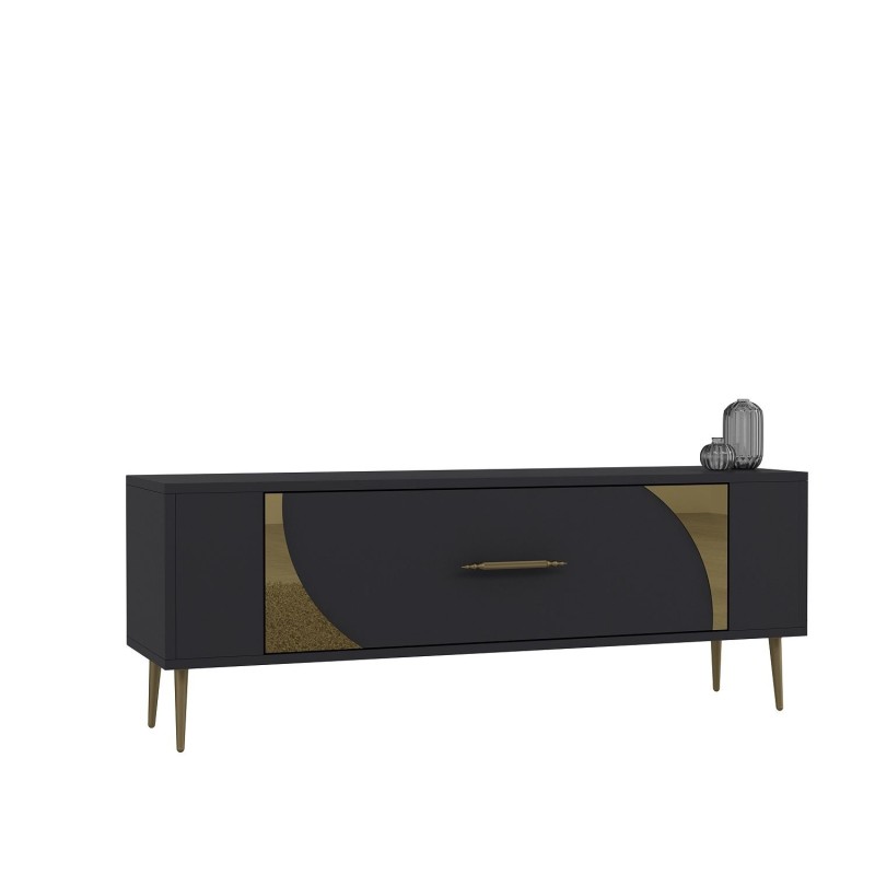 TV Stand Retrop2 - Anthracite, Gold Anthracite
Gold