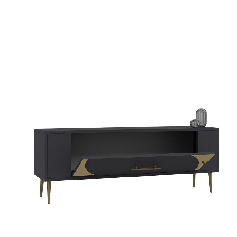 TV Stand Retrop2 - Anthracite, Gold Anthracite
Gold