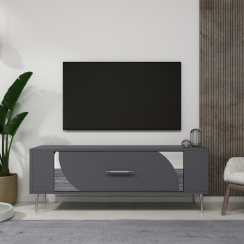 TV Stand Retrop2 - Anthracite, Silver Anthracite
Silver