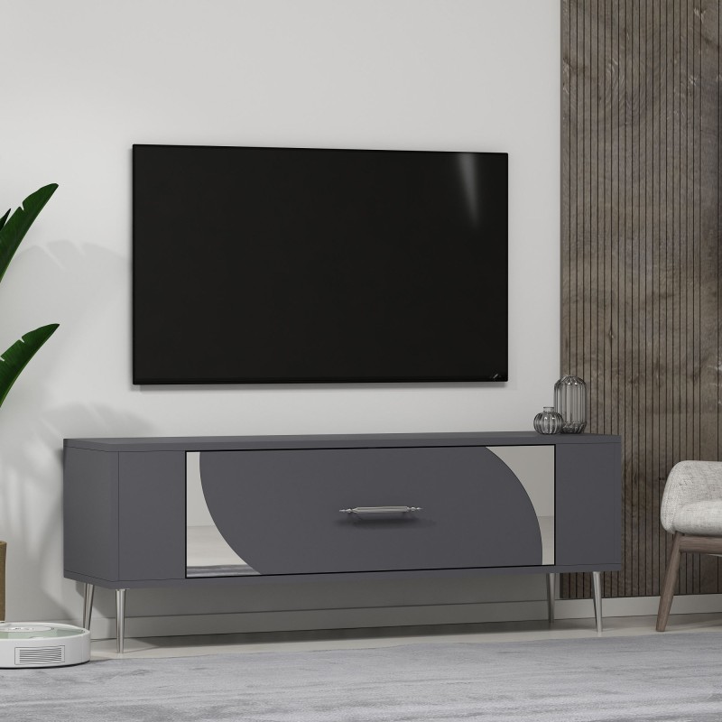 TV Stand Retrop2 - Anthracite, Silver Anthracite
Silver