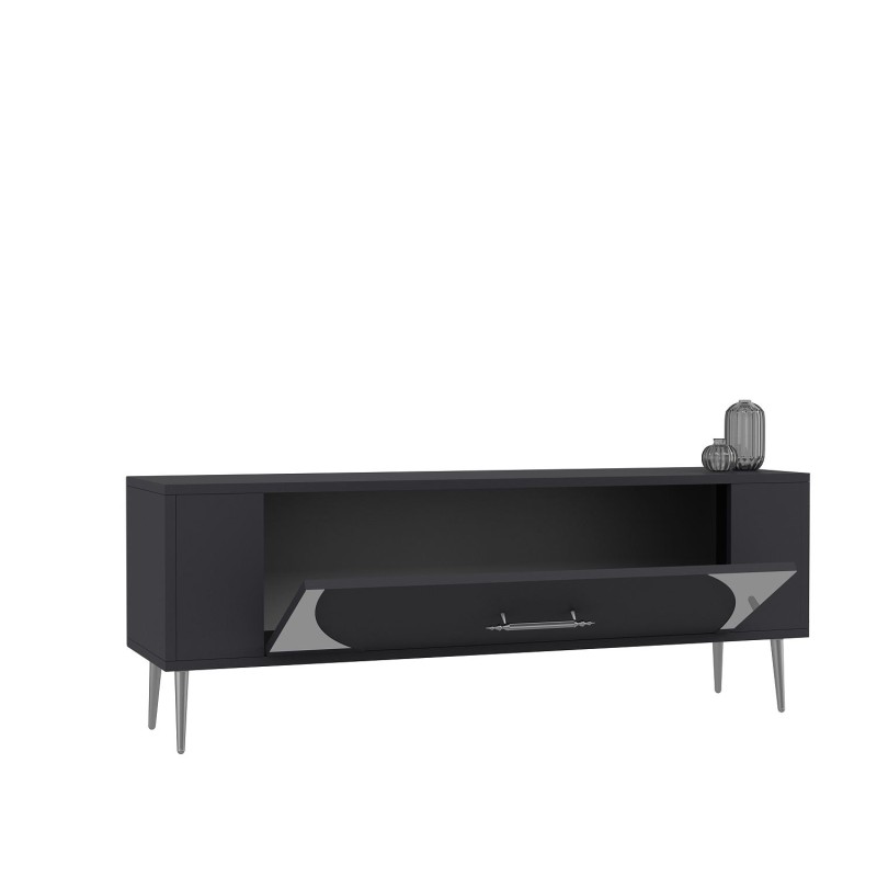TV Stand Retrop2 - Anthracite, Silver Anthracite
Silver
