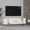 TV Stand Retrop2 - White, Gold White
Gold