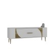 TV Stand Retrop2 - White, Gold White
Gold