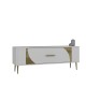 TV Stand Retrop2 - White, Gold White
Gold TV Stand Retrop2 - White, Gold White
Gold