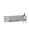 TV Stand Retrop2 - White, Gold White
Gold