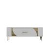 TV Stand Retrop2 - White, Gold White
Gold