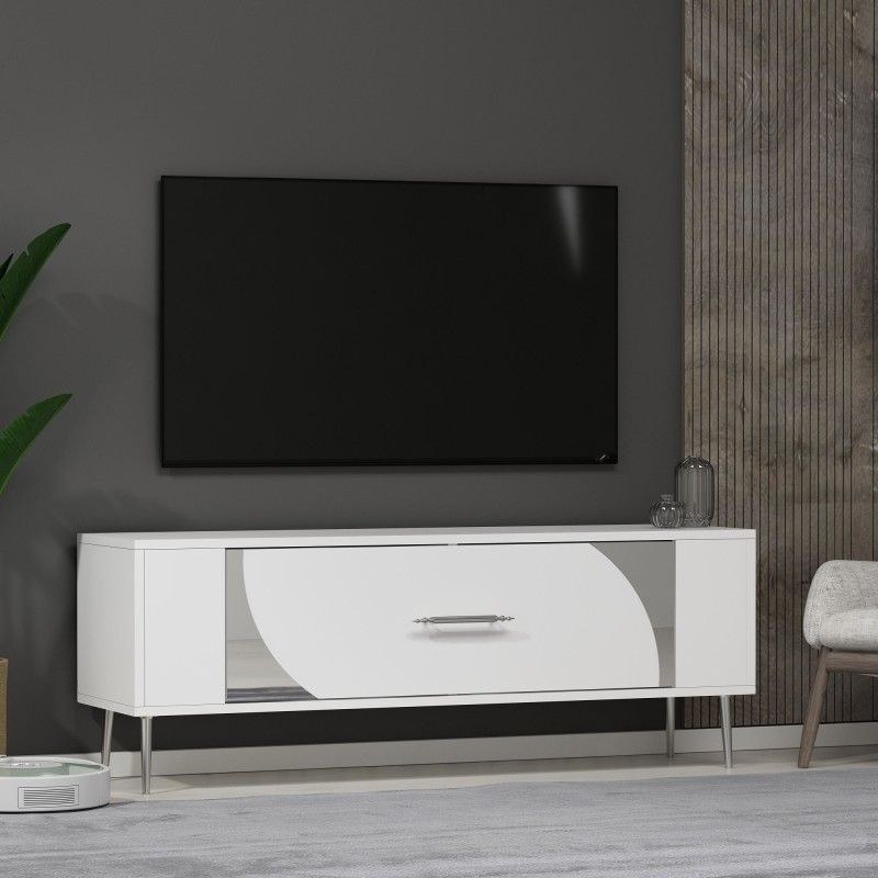 TV Stand Retrop2 - White, Silver White
Silver