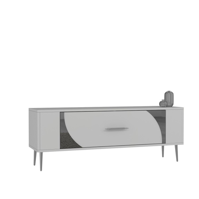 TV Stand Retrop2 - White, Silver White
Silver