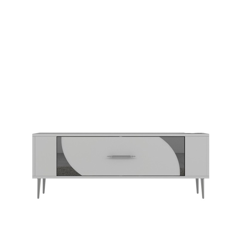 TV Stand Retrop2 - White, Silver White
Silver