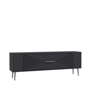 TV Stand Retrol1 - Anthracite, Silver Anthracite
Silver