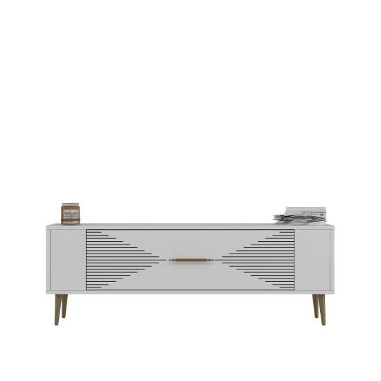 TV Stand Retrol1 - White, Gold White
Gold TV Stand Retrol1 - White, Gold White
Gold