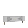 TV Stand Retrol1 - White, Gold White
Gold