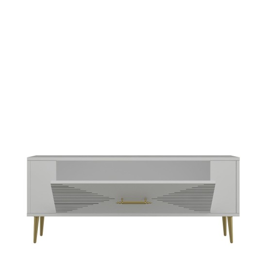 TV Stand Retrol1 - White, Gold White
Gold TV Stand Retrol1 - White, Gold White
Gold