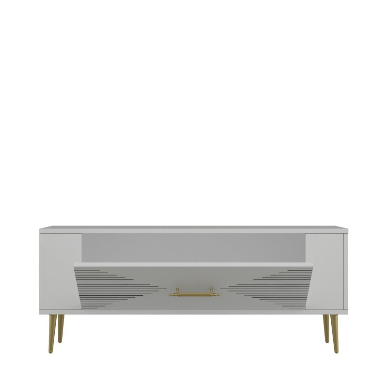 TV Stand Retrol1 - White, Gold White
Gold