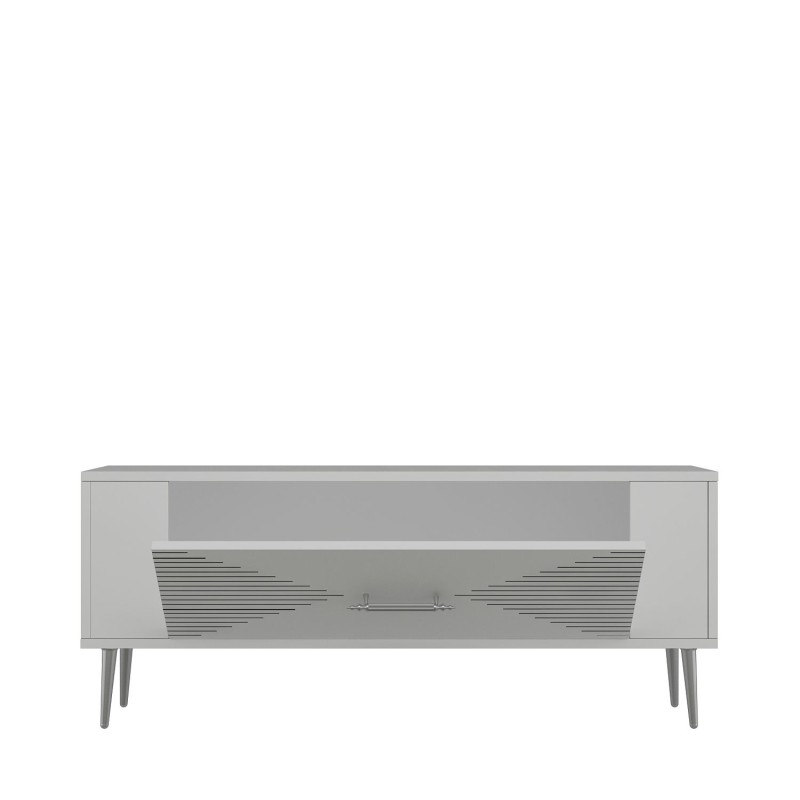 TV Stand Retrol1 - White, Silver White
Silver