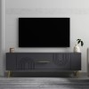 TV Stand Retrol2 - Anthracite, Gold Anthracite
Gold