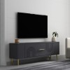 TV Stand Retrol2 - Anthracite, Gold Anthracite
Gold