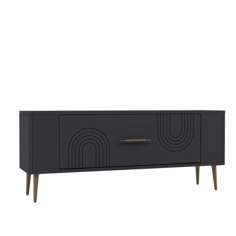 TV Stand Retrol2 - Anthracite, Gold Anthracite
Gold