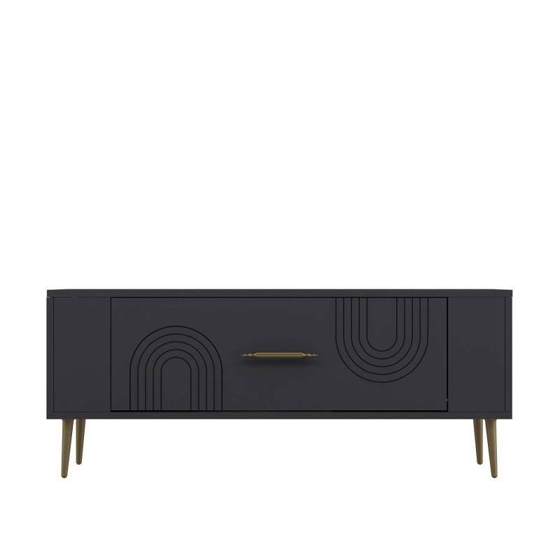 TV Stand Retrol2 - Anthracite, Gold Anthracite
Gold