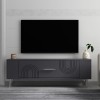 TV Stand Retrol2 - Anthracite, Silver Anthracite
Silver