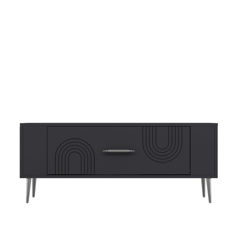 TV Stand Retrol2 - Anthracite, Silver Anthracite
Silver