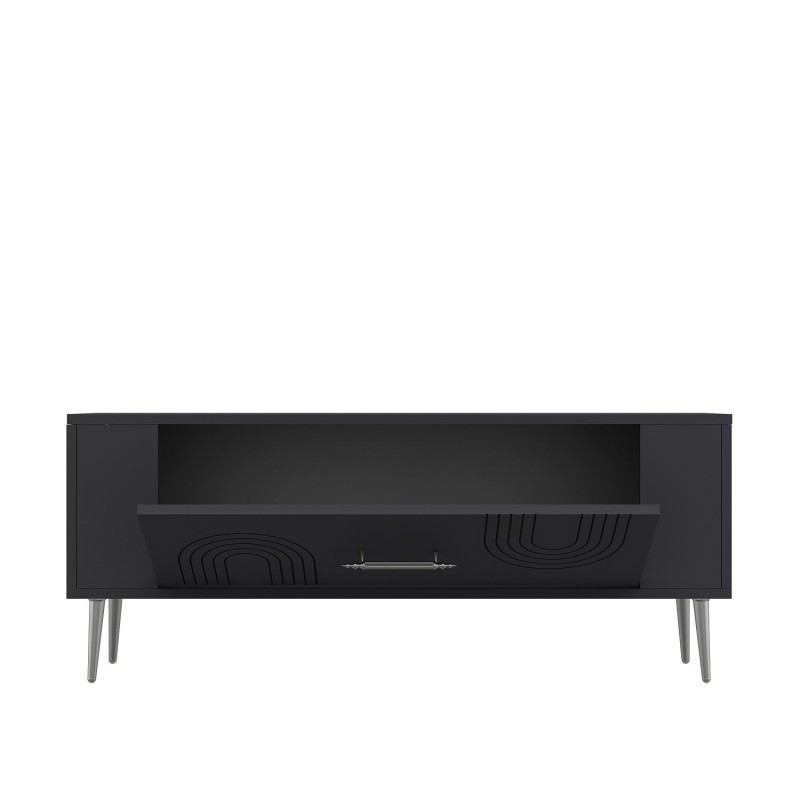 TV Stand Retrol2 - Anthracite, Silver Anthracite
Silver