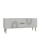 TV Stand Retrol2 - White, Gold White
Gold TV Stand Retrol2 - White, Gold White
Gold