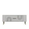 TV Stand Retrol2 - White, Gold White
Gold