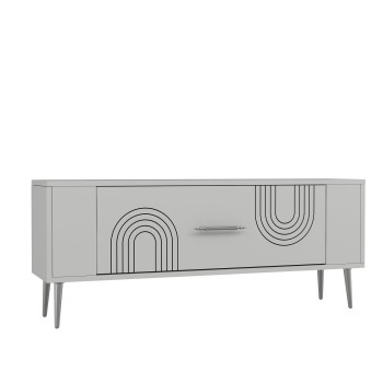 TV Stand Retrol2 - White, Silver White
Silver