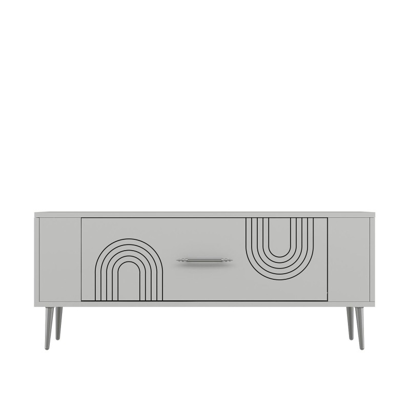 TV Stand Retrol2 - White, Silver White
Silver