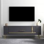 TV Stand Retrop1 - Anthracite, Gold Anthracite
Gold