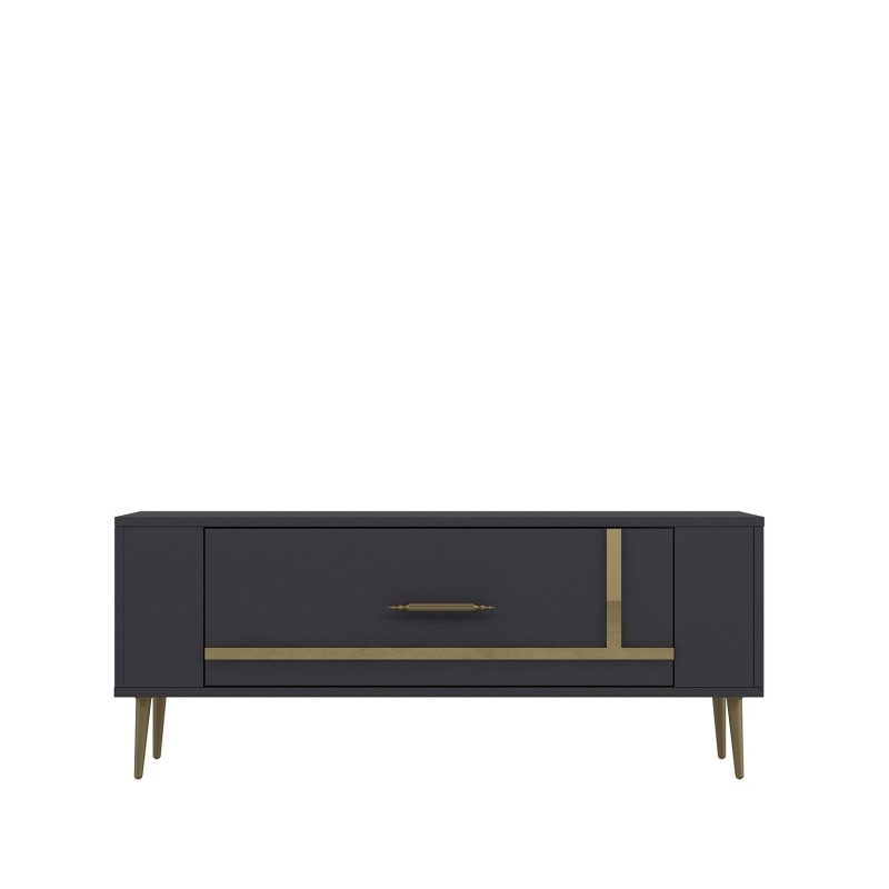 TV Stand Retrop1 - Anthracite, Gold Anthracite
Gold