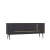 TV Stand Retrop1 - Anthracite, Gold Anthracite
Gold