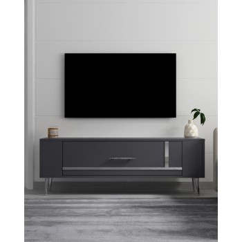 TV Stand Retrop1 - Anthracite, Silver Anthracite
Silver