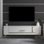 TV Stand Retrop1 - White, Gold White
Gold