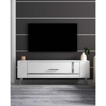 TV Stand Retrop1 - White, Silver White
Silver