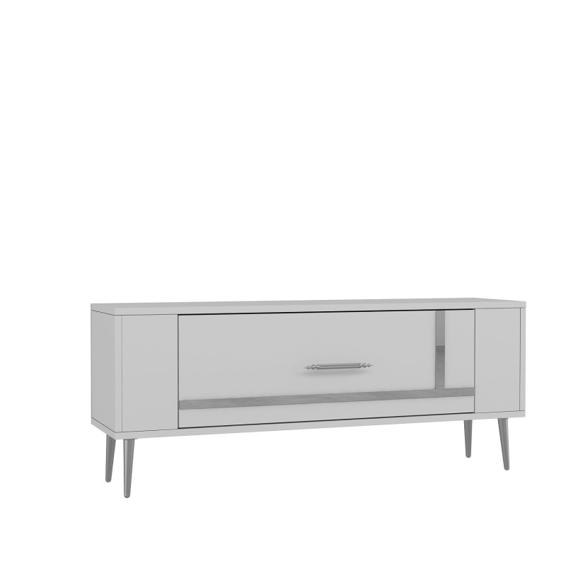 TV Stand Retrop1 - White, Silver White
Silver